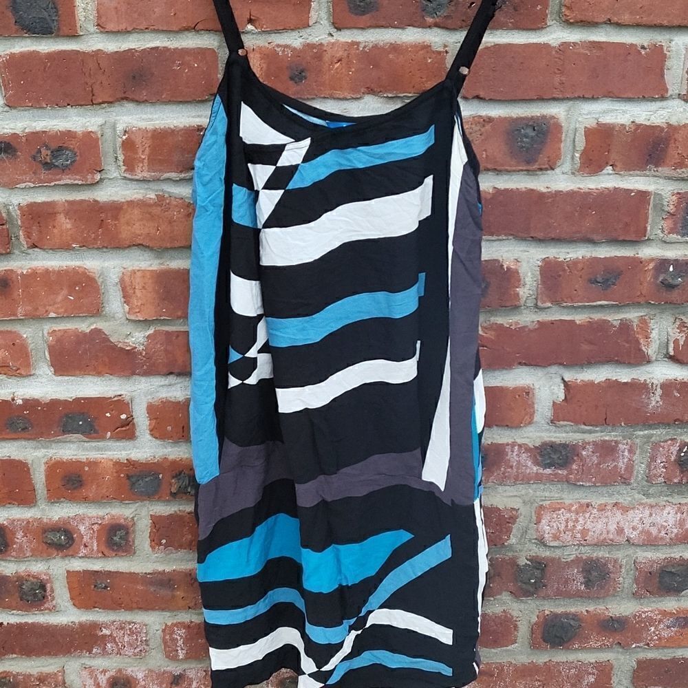 Turquoise stripped summer dress 